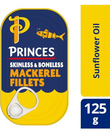 Mackerel Fish Sunflower Oil Water and Salt Fillets in Sunflower Oil Pack of 4 x 125g - Buy Online on SooperMarket.com