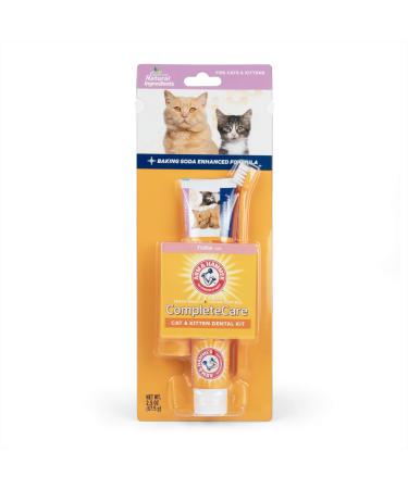 Arm & Hammer Complete Care Pet Toothpaste for Dog Breath, Pet Toothbrush, Dog Dental Care, Cat Toothbrush, Cat Toothpaste, Cat Supplies, Dog Teeth Cleaning Kit, Arm and Hammer Dog Toothpaste Tuna Cat & Kitten