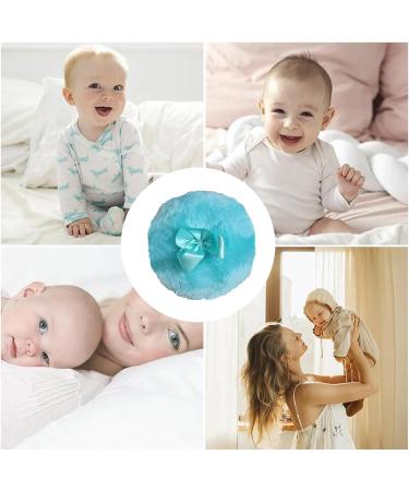 Body Powder Puff - Ultra Soft Round Face Body Powder Puff with Ribbon Bow - Body Powder Applicator for Baby Kid Adult Makeup Tool for Home & Travel Blue - Buy Online on SooperMarket.com
