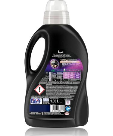 Perwoll Black Detergent - 27 Wash Loads Gentle Clean for Dark Colors & Fabrics Triple-Renew Technology - Fresh 1.35L (1 Pack) - International Shipping Available - Buy Online on SooperMarket.com