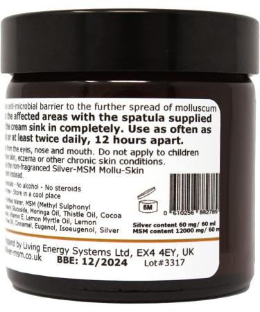 argentum plus - Silver-MSM Mollu-Skin Barrier Cream with Lemon Myrtle 60ml - Buy Online on SooperMarket.com