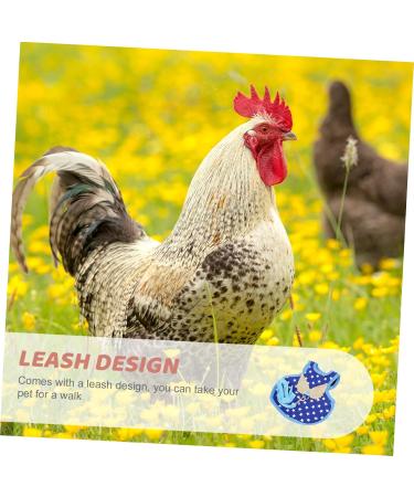 CORHAD Chicken and Duck Vest Hen Leash Chicken Lead and Harness Small Dog Harness Rooster Costume Pet Leash 17X15X0.5CM Blue - Buy Online on SooperMarket.com