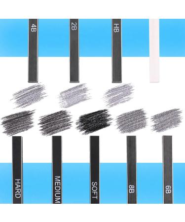 Dyvicl Compressed Graphite Charcoal Sticks - Pack of 18 for Sketching, Drawing, Shading & Blending - Buy Online on SooperMarket.com