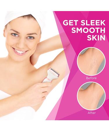 Women's Electric Razor & Shaver - Painless 2-in-1 Wet/Dry Hair Removal for Face, Legs & Underarms - USB Rechargeable Cordless - Buy Online on SooperMarket.com