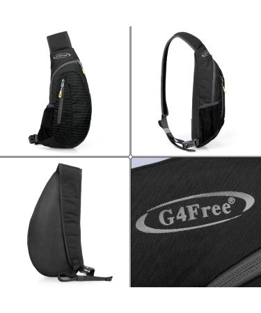 Buy G4Free Light Breast Pocket Sling Backpack - Perfect Travel & Cycling Bag | Black Triangle Shoulder Pack - Buy Online on SooperMarket.com
