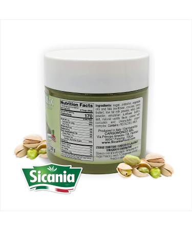 Sicania Sicilian Pistachio Cream Spread 200g | All-Natural, Gluten-Free, Gourmet Italian Recipe | Ideal for Desserts, Baking & Breakfast | Smooth Texture | Perfect Gift for Foodies - Buy Online on SooperMarket.com