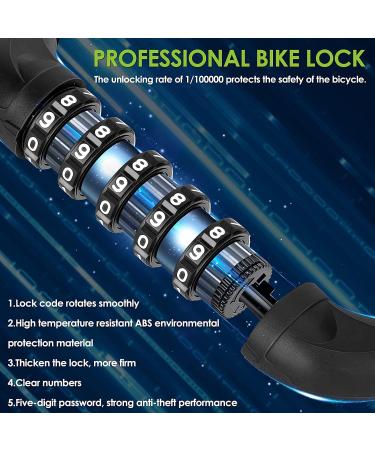 Spgood Bicycle Lock - High-Safety Combination Chain Lock with 14 Colors | Hardened Steel for Ultimate Security - Shop Now! - Buy Online on SooperMarket.com