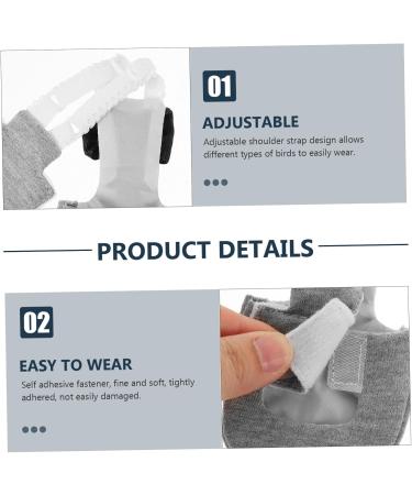 Mipcase 4-Pack Flying Bird Diapers - Macabuns Nymphensittich Cage Accessories & Cotton Costumes for Gray Parrots | International Shipping Available - Buy Online on SooperMarket.com