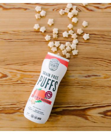 Serenity Kids Grain Free Puffs - Tomato & Mushroom 1.5 oz | Healthy Snack for Kids - Buy Online on SooperMarket.com