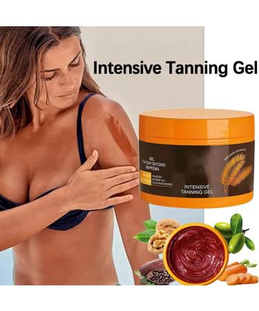 Luxury Intensive Tanning Gel Extreme Dark Intensive Tanning Luxe Gel Intensive Tanning Luxe Gel Tanning Oil for Beach Travel Size Natural Tanning Accelerator Cream for Outdoor Sun (1Pcs) - Buy Online on SooperMarket.com