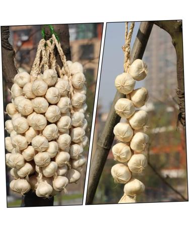 ABOOFAN 4pcs Simulated Garlic Hanging Skewers Lanyard Artificial Vegetable Model Photo Props Accessories - Buy Online on SooperMarket.com