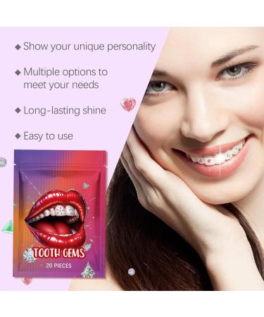 Rhinestone Stickers for Teeth - Gemstone Stickers for Teeth | Multifunctional Teeth Supplies Decorative Daily Teeth Decor for Shopping Dating - Buy Online on SooperMarket.com