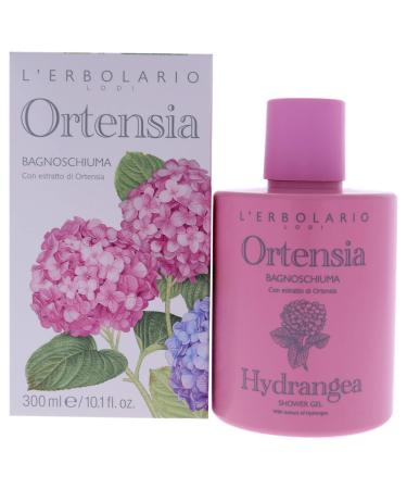 L'Erbolario Hydrangea Shower Gel - Floral Powdery Scent - Offers Good Protective Action For The Skin - Gently Cleansing While Moisturizing - Suitable For Sensitive Skin - Paraben Free - 10.1 Oz
