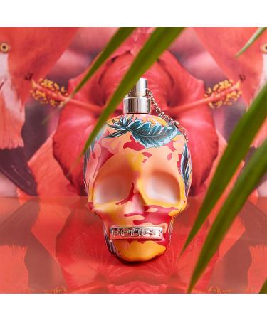 To Be Exotic Jungle For Woman By Police - Summery Floral Scent - Housed In A Botanical Decorated Bottle - Tart-Sweet Fruits And Floral Notes With Soft Vanilla-Suede Base - 2.5 Oz EDP Spray - Buy Online on SooperMarket.com