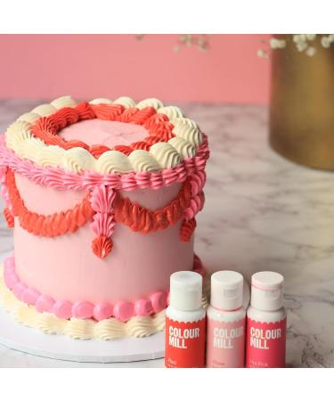 Color Mill Oil Blend Food Coloring - Pink 20ml for Chocolate Fondant Cupcakes & Baking - Buy Online on SooperMarket.com