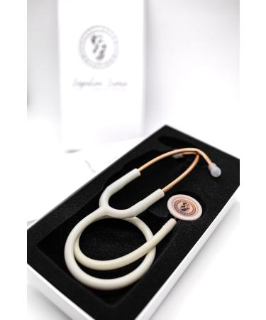 Premium Dual-Head Stethoscope for Nurses & Doctors | Gold Rose Gold Adult-Pediatric | Essential Nurse Accessories | Latex-Free Tubing - Buy Online on SooperMarket.com