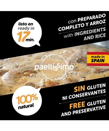 Paellissimo Paella Set for Authentic Paella Valenciana | Gourmet Paella Mix Rice Spice & Broth by Michelin-Star Chef | Serves 2-3 | 4-Pack - Buy Online on SooperMarket.com