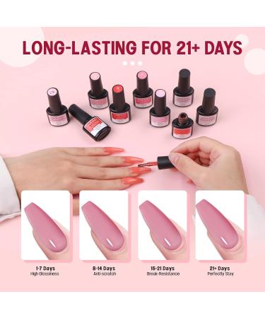 SAVILAND Jelly Gel Nail Polish Set - 30 Translucent Colors | Sheer Matte & Glossy Effects | Perfect for Nail Salons & DIY | Ideal Christmas & Holiday Gift - Buy Online on SooperMarket.com