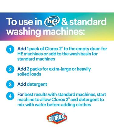 Clorox2 Stain Fighter & Color Booster 40 ct - Multi-Purpose Stain Remover for Bright Colors | International Shipping Available - Buy Online on SooperMarket.com