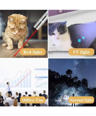 Cyahvtl Laser Pointer Toy for Cats & Dogs - Interactive Red Dot LED Light Pointer - USB Charging - 5 Patterns - Buy Online on SooperMarket.com