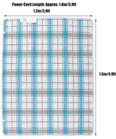 HEEPDD Electric Heating Blanket - Checkered Suede U-Shaped Heat Tube & Intelligent Thermostat for Dormitories - Skin-Friendly Comfort - Buy Online on SooperMarket.com