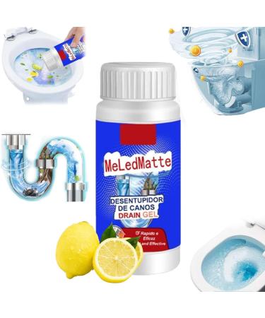 Meledmatte Powerful Pipe Dredging Agent Meledmatte Drain Gel Powerful Pipe Dredging Agent Meledmatte Meledmatte Toilet Drain Cleaner Toilet Unclogging Deodorizer Sink Drain Cleaner (1pcs)
