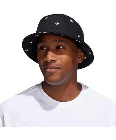 adidas Originals AOP Trefoil Bucket Hat - Unisex, One Size, Black/White - Buy Online on SooperMarket.com