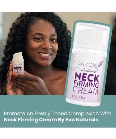Eva Naturals Neck Firming Cream - Tighten & Lift Sagging Skin - Face & Double Chin Tightening Cream (1.7 oz) - Buy Online on SooperMarket.com