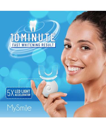 MySmile Teeth Whitening Kit | 14 Sets Strips & 3 Gel Lights | Fast Whitening, Reduced Sensitivity | Remove Stains from Coffee, Wine & Smoking - Buy Online on SooperMarket.com