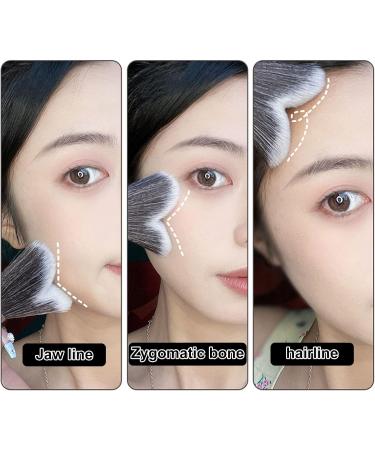 Make Up Brush Face Shading Brush Heart-shaped Perfect Fit Soft Hair Face Shading Brush - Buy Online on SooperMarket.com