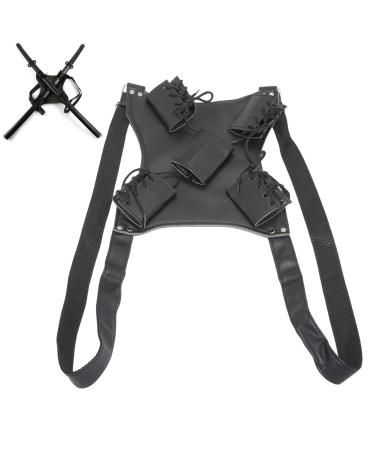 Sword Bag Sword Carry Case Back Strap Waistband for Ninja Hero Cosplay Anime Costume Back Strap for Dual Sword