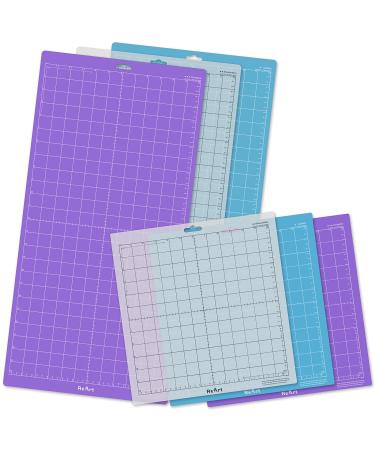 ReArt Cutting Mat Variety 6 Packs for Silhouette Cameo 4/3/2/1 - Strong, Standard, Light Grip, 12in x 12in x 3 Packs, 12in x 24in x 3 Packs. Variety 6P