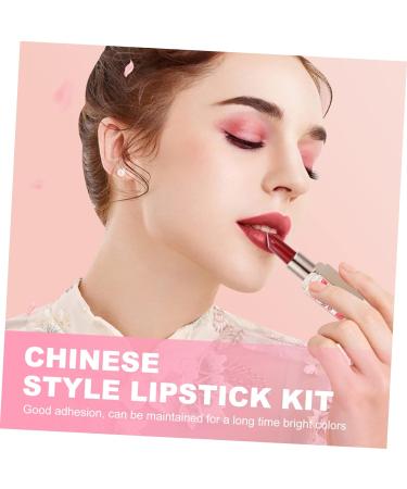 HAPINARY 2pcs Chinese Style Lipstick Non-stick Cup Lipsticks Moisturizing Lipstick Hydrating Lipstick Polymer Clay Cane Lipstick for Lady Lipstick for Women Set Shell Plastic Water Proof 1 count (Pack of 1) As Shown 12 - Buy Online on SooperMarket.com