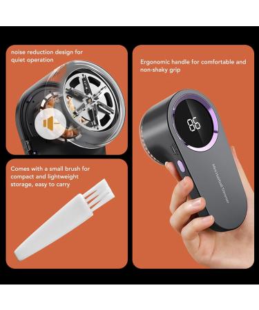 Rechargeable Fabric Trimmer Lint Remover - Compact Long Lasting Digital Display Large Capacity Storage Safe for Travel & Home Use (Cream White - Buy Online on SooperMarket.com