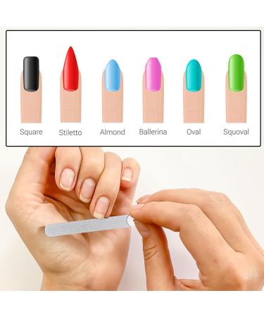 Nail File Double-Sided Professional Metal Nail File 12.5 cm Stainless Steel Nail File Nail Accessories for Fingernails Toenails - Buy Online on SooperMarket.com