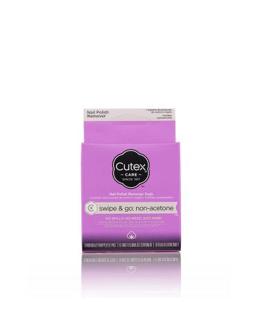 Cutex Care Swipe & Go Non-Acetone Nail Polish Remover Pads 10ct