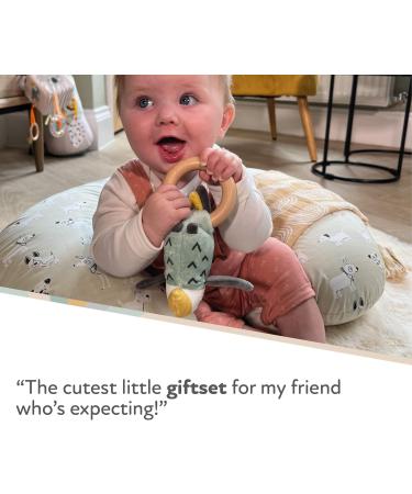 Nuby Animal Adventures Baby Gift Set 3-Piece Keepsake Set | Comforter, Squeaker & Rattle | Suitable from Birth - Buy Online on SooperMarket.com