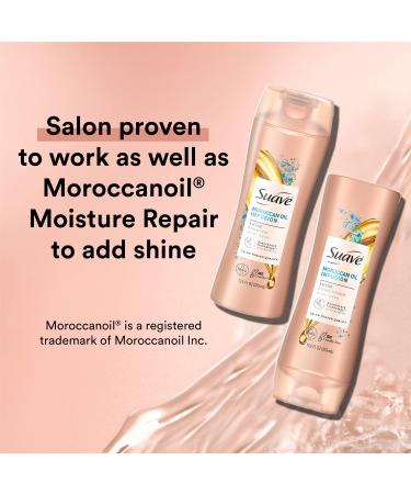 Buy Suave Moroccan Oil Infusion Shampoo & Conditioner Set - Argan Oil for Damaged Hair | 12.6 Oz (2 Pieces) - Shine & Healthy Locks - Buy Online on SooperMarket.com