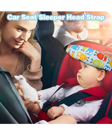 Baby Kids Safety Head Support Hugger - Blue Neck Protection Belt for Car Seat - Buy Online on SooperMarket.com