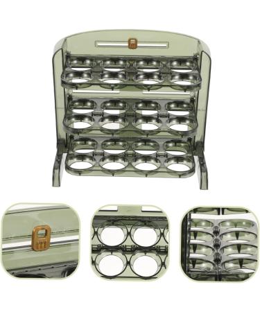 OSALADI Egg Carton Plastic Trays Dispenser Refrigerators Fridge Plastic Eggs Egg Tray Multifunction Roller As Shown2 25X20CM - Buy Online on SooperMarket.com
