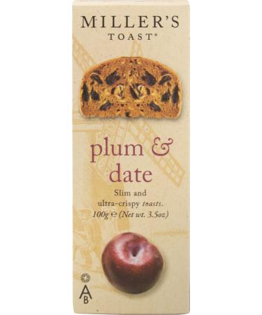 ARTISAN Miller's Toast Plum & Date 100g - 6 Pack