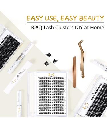 72 Cluster Lashes D Curl | Natural DIY D-MIX B22 Soft Fluffy Eyelash Extensions - Buy Online on SooperMarket.com