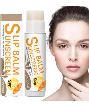 Chapstick with SPF 30 Bum Sun SPF30 Lip Sunscreen - Hydrating Lip Sunblock Lip Sunscreen Travel Size Sunscreen for Lips Lip Care Sun Protection Protects Soothes and Moisturizes Lips Pekmar #2 Coconut Flavor - Buy Online on SooperMarket.com