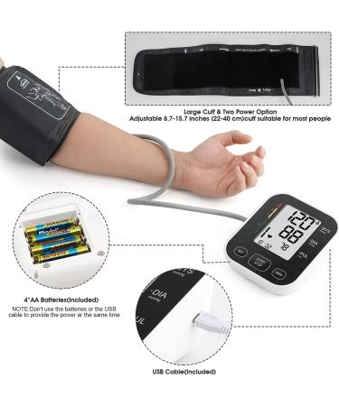 CARMAS Blood Pressure Monitor Upper Arm with Large Cuff - Large LCD Display, Automatic Machine, 240 Memory Sets (Black) - Buy Online on SooperMarket.com