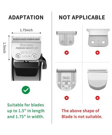 Wahl Hair Clipper Guards Set - 1 1/4 1 1/2 2 NO.16 NO.12 NO.10 - Fits Most Size Clippers - Pack of 3 - Black - Buy Online on SooperMarket.com