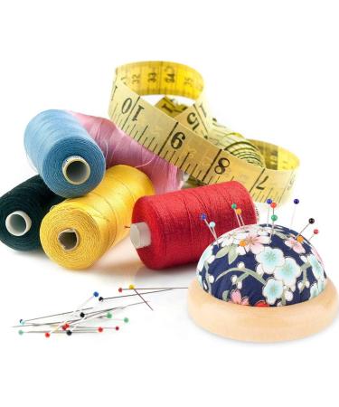 Japanese Style Wooden Base Pin Cushion for Sewing and Crafting - Buy Online on SooperMarket.com