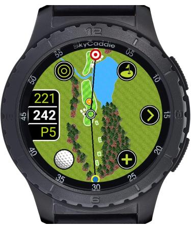 SkyCaddie LX5 GPS Golf Watch | Touchscreen Display | HD Color CourseView Maps | Black (Small) - Buy Online on SooperMarket.com