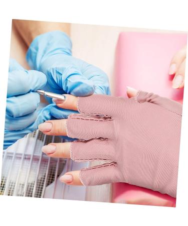 FOYTOKI 2 Pairs UV Gloves Gloves for Gel Nails Nail Gloves Fingerless Gloves Manicure Gloves Nail Art Accessory Nail Art Supplies Nail UV Rays Gloves - Buy Online on SooperMarket.com