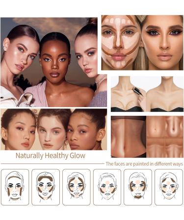 Highlighter Contour Stick for Long-Lasting Glow | Waterproof Makeup Wand for Face & Body | Daily Wear Bronzer | 10#Bronzer 29.00g - Buy Online on SooperMarket.com