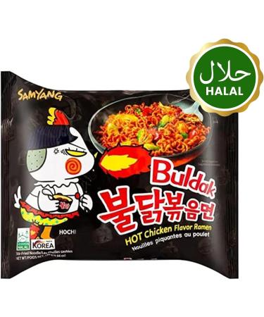 Samyang Buldak Ramen Korean Hot Spicy Chicken Stir-Fried Ramyun Noodles 140g Vmart (Pack of 10) - Buy Online on SooperMarket.com
